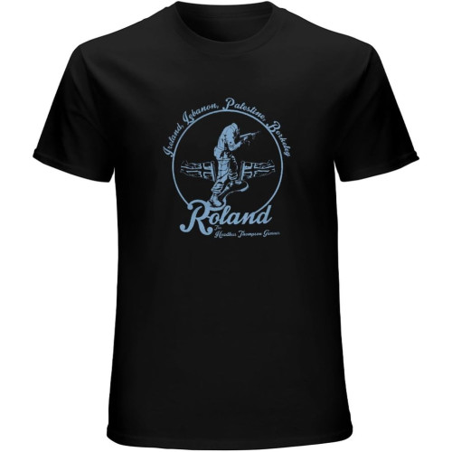 Warren Zevon - Roland The Headless Thompson Gunner 70'S Rock T-Shirt Mens Unisex Black Tees
