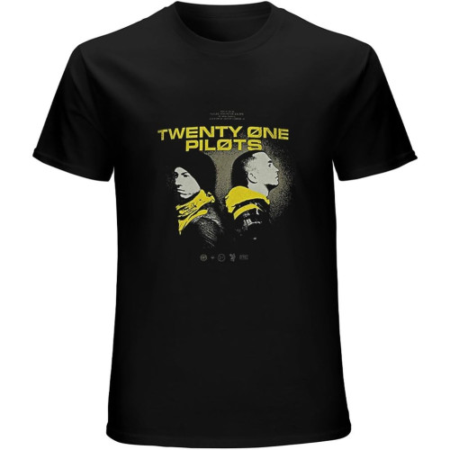 Twenty 21 One Pilots Funny T-Shirt Mens Unisex Black Tees