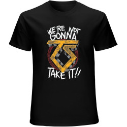 Twisted SisterWere Not Gonna Take It T-Shirt Mens Unisex Black Tees Twisted SisterWere Not Gonna Take It T-Shirt Mens Unisex Black Tees