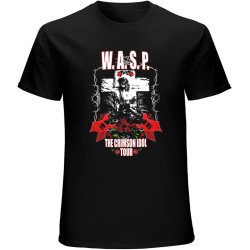 Wasp Crimson Idol Tour Heavy Metal T-Shirt Mens Unisex Black Tees
