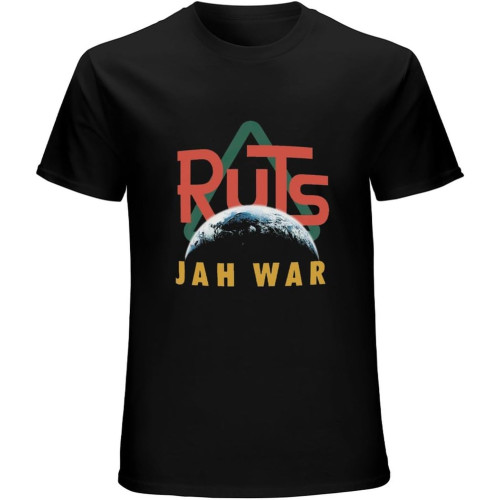 The Ruts Jah War T-Shirt Mens Unisex Black Tees The Ruts Jah War T-Shirt Mens Unisex Black Tees