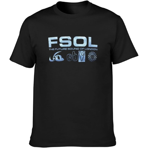 Future Sound of London Silver Men's T-Shirt Tee T-Shirt Black