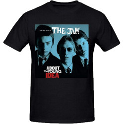 The Jam About The Young Idea Black Tee Shirts for Men The Jam About The Young Idea Black Tee Shirts for Men