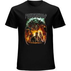 Powerwolf T Shirt Mens Fashion Shirt Cotton Tee Shirts Short Sleeve Black Powerwolf T Shirt Mens Fashion Shirt Cotton Tee Shirts Short Sleeve Black