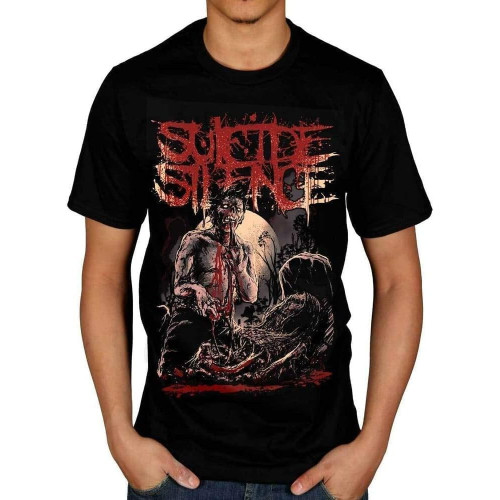 Suicide Silence Grave T-Shirt Deathcore Rock Metal Band Black Suicide Silence Grave T-Shirt Deathcore Rock Metal Band Black