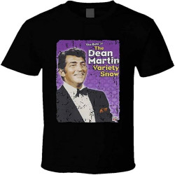 Best of The Dean Martin Variety Show T Shirt Everybody Loves Somebody Ken Lane Black Black Best of The Dean Martin Variety Show T Shirt Everybody Loves Somebody Ken Lane Black Black
