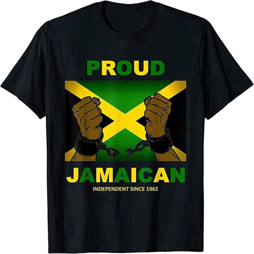 Jamaica Independence Day 2022 - Proud Jamaican T-Shirt Vintage Mens Tees Shirt