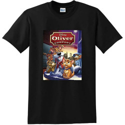 Oliver and Company T-Shirt Blu-Ray DVD Cover Poster T-Shirt Oliver and Company T-Shirt Blu-Ray DVD Cover Poster T-Shirt