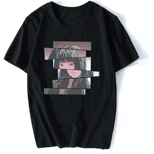 Uzumaki Japanese Horror Anime Manga Tshirt Man Girl Tomie Junji Ito Humor Summer T Shirt Novelty Tees Streetwear Harajuku Black Uzumaki Japanese Horror Anime Manga Tshirt Man Girl Tomie Junji Ito Humor Summer T Shirt Novelty Tees Streetwear Harajuku Black