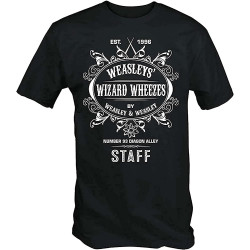 Mens Weasleys Wizard Wheezes T Shirt Black Black Mens Weasleys Wizard Wheezes T Shirt Black Black