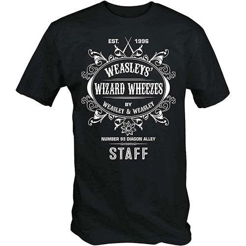 Mens Weasleys Wizard Wheezes T Shirt Black Black