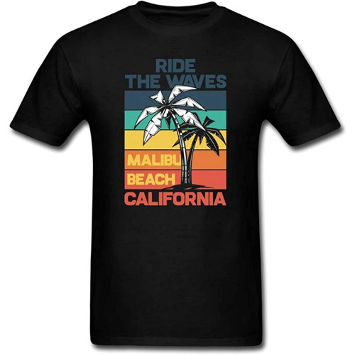 Surfing California Malibu Beach Ride The Waves Men's T-Shirt Surfing California Malibu Beach Ride The Waves Men's T-Shirt