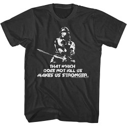 Conan The Barbarian Mens T-Shirt Arnie Makes Stronger Schwarzenegger Movie Black Black Conan The Barbarian Mens T-Shirt Arnie Makes Stronger Schwarzenegger Movie Black Black