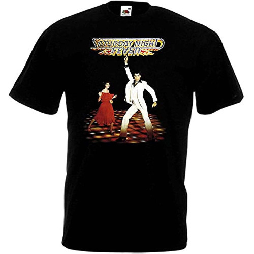Saturday Night Fever v.2 T-Shirt Black Movie Poster Saturday Night Fever v.2 T-Shirt Black Movie Poster