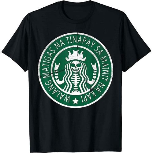 Limited Filipino Shirt Philippines Tshirt Funny Coffee Lovers T-Shirt Black