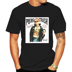 Mens White T-Shirt Captain Sensible Pure Trash Damned Punk Rock Flyer Mens White T-Shirt Captain Sensible Pure Trash Damned Punk Rock Flyer