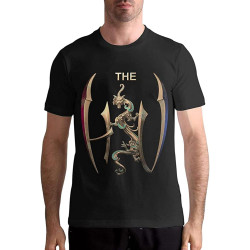 Men's Casual Shirt The Hu Band Logo Shirt Men's Short Sleeve T Shirt Fashion Casual Tee Button Closure Black Men's Casual Shirt The Hu Band Logo Shirt Men's Short Sleeve T Shirt Fashion Casual Tee Button Closure Black