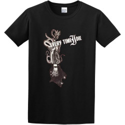 Men's Casual Shirt Every Time I Die Cover Art Guitar Snakes Crew-Neck t-Shirt Black Men's Casual Shirt Every Time I Die Cover Art Guitar Snakes Crew-Neck t-Shirt Black