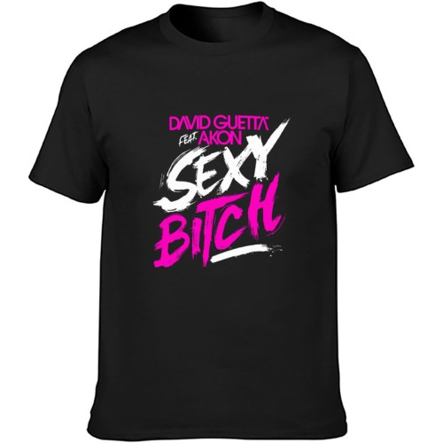 Men's Casual Shirt Page Ellen David Guetta Sexy Bitch Comfortable Fabrics to accompany You All Summer Black Men's Casual Shirt Page Ellen David Guetta Sexy Bitch Comfortable Fabrics to accompany You All Summer Black