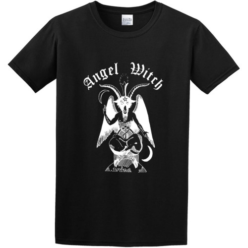 Men's Fashion T Shirts Angel Witch Baphomet Heavy Metal Rock Punk Music Satan Cool and Breathable Black Men's Fashion T Shirts Angel Witch Baphomet Heavy Metal Rock Punk Music Satan Cool and Breathable Black