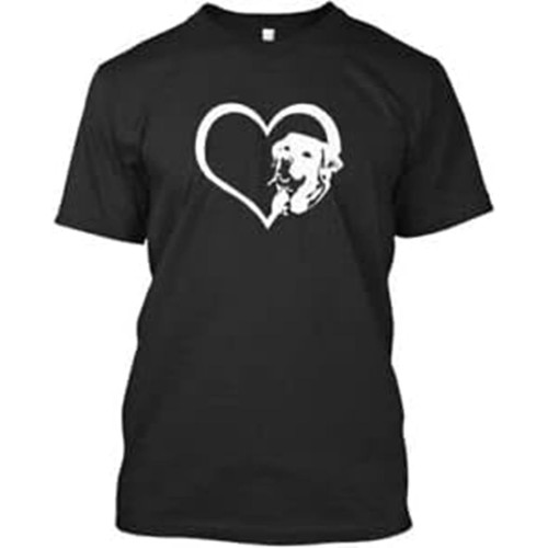 Labrador Retriever Dog Heart T-Shirt Black Labrador Retriever Dog Heart T-Shirt Black
