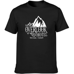Men's T-Shirt Feel Soft Overlook Hotel Shining Horror Scary Cool and Breathable Black Men's T-Shirt Feel Soft Overlook Hotel Shining Horror Scary Cool and Breathable Black