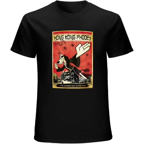 Hong Kong Phooey Number One Super Guy T-Shirt Men Women Unisex Gift Black Hong Kong Phooey Number One Super Guy T-Shirt Men Women Unisex Gift Black