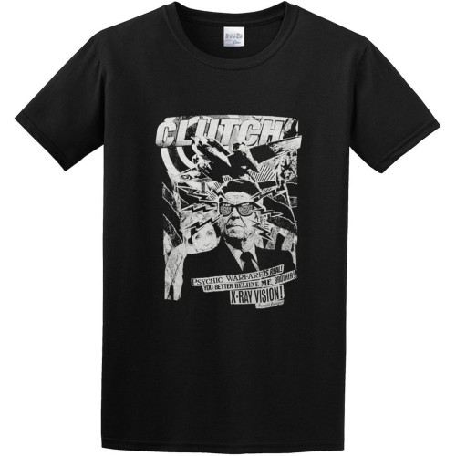 Men's Fashion T Shirts Clutch Uncle Ronnie Button Closure Black Men's Fashion T Shirts Clutch Uncle Ronnie Button Closure Black