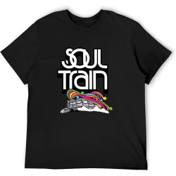 Men's Casual Shirt Soul Train R&B Retro Soul Funk Funky Old School Tv Show Comfortable Fabrics to accompany You All Summer Black Men's Casual Shirt Soul Train R&B Retro Soul Funk Funky Old School Tv Show Comfortable Fabrics to accompany You All Summer Black