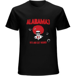 Alabama 3 Hits and Exit Woundss Mens T Shirt Logo Printed Tee Shirt Crew Neck T-Shirt for Mens Short Sleeve Tee Alabama 3 Hits and Exit Woundss Mens T Shirt Logo Printed Tee Shirt Crew Neck T-Shirt for Mens Short Sleeve Tee