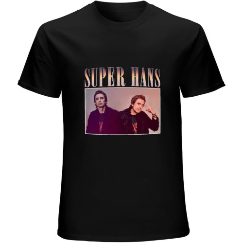 Super Hans Peep Show Unisex T-Shirt Graphic Printed Tee Mens Black Shirt Super Hans Peep Show Unisex T-Shirt Graphic Printed Tee Mens Black Shirt