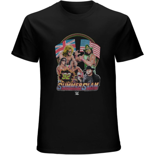Summer Slam Poster Unisex T-Shirt Graphic Printed Tee Mens Black Shirt Summer Slam Poster Unisex T-Shirt Graphic Printed Tee Mens Black Shirt