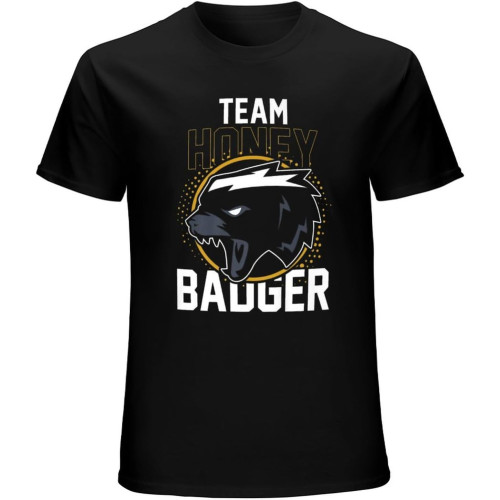 Team Honey Badger Great Gift Idea Unisex T-Shirt Graphic Printed Tee Mens Black Shirt Team Honey Badger Great Gift Idea Unisex T-Shirt Graphic Printed Tee Mens Black Shirt