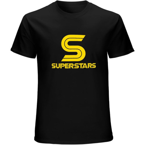 Superstars Retro Sports Competition TV Show Unisex T-Shirt Graphic Printed Tee Mens Black Shirt