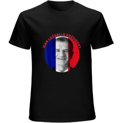 Jean Lassalle President 2022 France Politician La France Authentique Slogan Unisex T-Shirt Graphic Printed Tee Mens Black Shirt