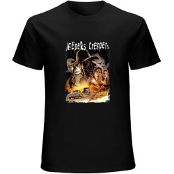 Jeepers Creepers Essential Unisex T-Shirt Graphic Printed Tee Mens Black Shirt