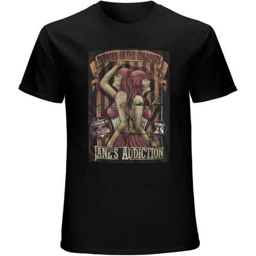 Janes Addiction Siatwins Band Unisex T-Shirt Graphic Printed Tee Mens Black Shirt Janes Addiction Siatwins Band Unisex T-Shirt Graphic Printed Tee Mens Black Shirt