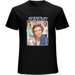 Jeremy Allen White Homage TV Show Unisex T-Shirt Graphic Printed Tee Mens Black Shirt