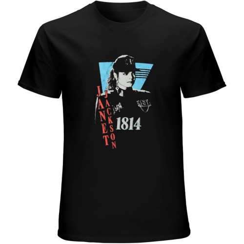 Janet Jackson Tour 1814 Unisex T-Shirt Graphic Printed Tee Mens Black Shirt Janet Jackson Tour 1814 Unisex T-Shirt Graphic Printed Tee Mens Black Shirt