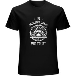 Jackson Lamb We Trust Slow Horses Unisex T-Shirt Graphic Printed Tee Mens Black Shirt