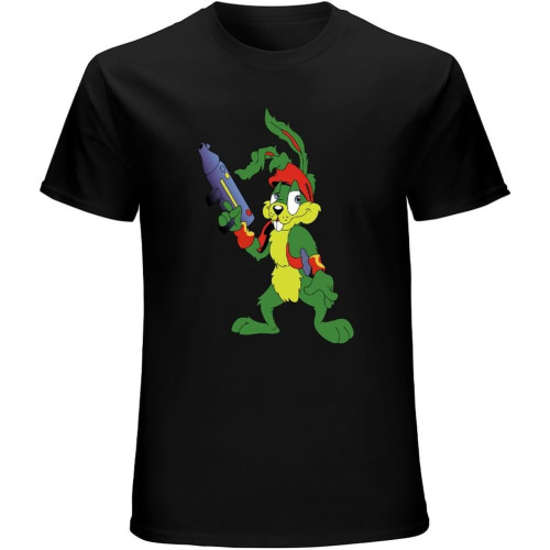 Jazz Jackrabbit Unisex T-Shirt Graphic Printed Tee Mens Black Shirt