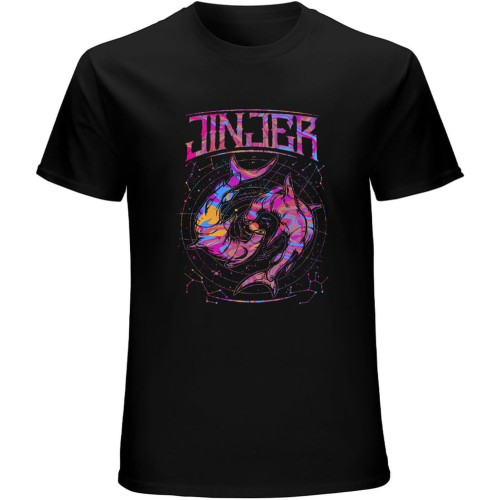 Jinjer Shark Ukraine Progressive Metal Band Unisex T-Shirt Graphic Printed Tee Mens Black Shirt Jinjer Shark Ukraine Progressive Metal Band Unisex T-Shirt Graphic Printed Tee Mens Black Shirt