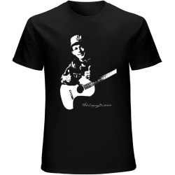 Jimmie Rodgers Unisex T-Shirt Graphic Printed Tee Mens Black Shirt