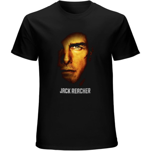 Jack Reacher Movie Poster Unisex T-Shirt Graphic Printed Tee Mens Black Shirt Jack Reacher Movie Poster Unisex T-Shirt Graphic Printed Tee Mens Black Shirt