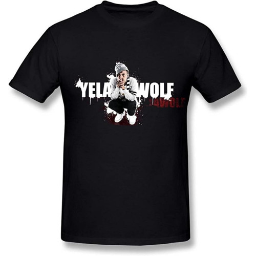 Men's Yelawolf Logo Black T Shirtarge Men's Yelawolf Logo Black T Shirtarge