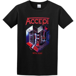 Adult T-Shirts Accept Metal Heart 2 Black Adult T-Shirts Accept Metal Heart 2 Black