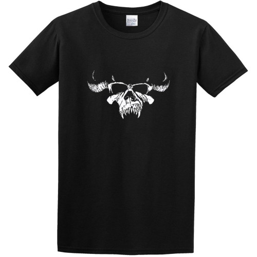 Men's T-Shirts Danzig Demon Skull Logo Black Men's T-Shirts Danzig Demon Skull Logo Black