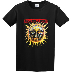 Adult T-Shirts Sublime Men'Snew Sun Black Adult T-Shirts Sublime Men'Snew Sun Black