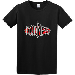 Men's T-Shirts Loudness Logo Rock Legend Old School Black