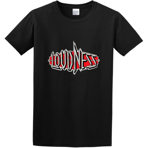 Men's T-Shirts Loudness Logo Rock Legend Old School Black